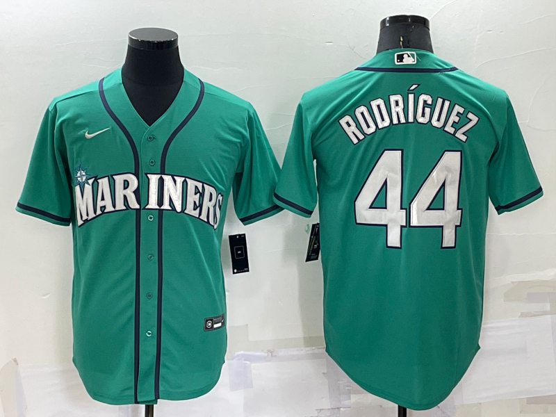 Seattle Mariners #44 Julio Rodriguez Ray Green Stitched MLB Cool Base Nike Jersey
