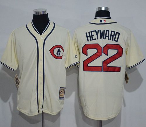 Cubs #22 Jason Heyward Cream 1929 Turn Back The Clock Stitched MLB Jersey - Click Image to Close