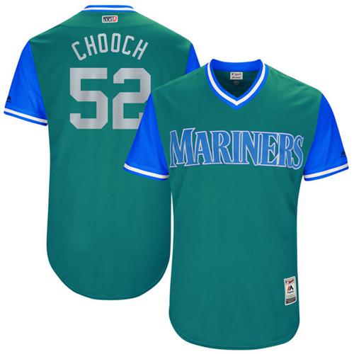 Mariners #52 Carlos Ruiz Green "Chooch" Players Weekend Authentic Stitched MLB Jersey