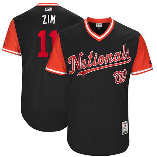 Nationals #11 Ryan Zimmerman Navy "Zim" Players Weekend Authentic Stitched MLB Jersey