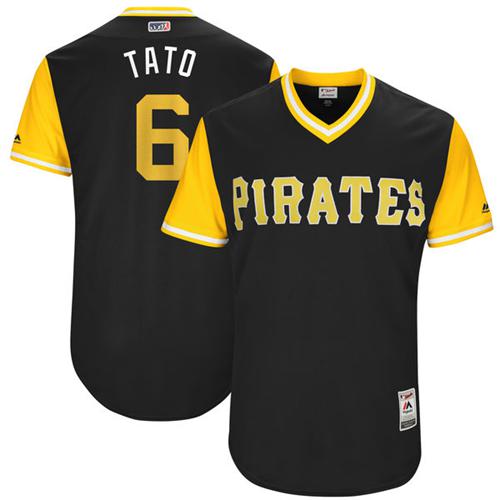 Pirates #6 Starling Marte Black "Tato" Players Weekend Authentic Stitched MLB Jersey