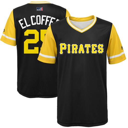 Pirates #25 Gregory Polanco Black "El Coffee" Players Weekend Authentic Stitched MLB Jersey