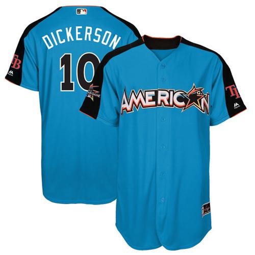 Rays #10 Corey Dickerson Blue 2017 All-Star American League Stitched MLB Jersey