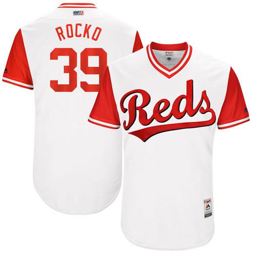 Reds #39 Devin Mesoraco White "Rocko" Players Weekend Authentic Stitched MLB Jersey