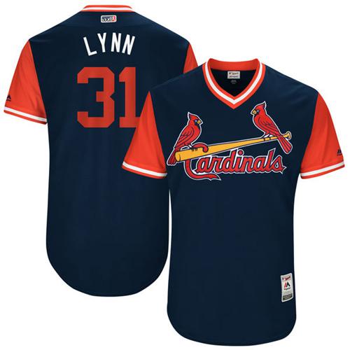 Cardinals #31 Lance Lynn Navy "Lynn" Players Weekend Authentic Stitched MLB Jersey