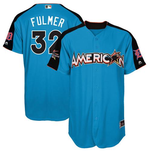Tigers #32 Michael Fulmer Blue 2017 All-Star American League Stitched MLB Jersey