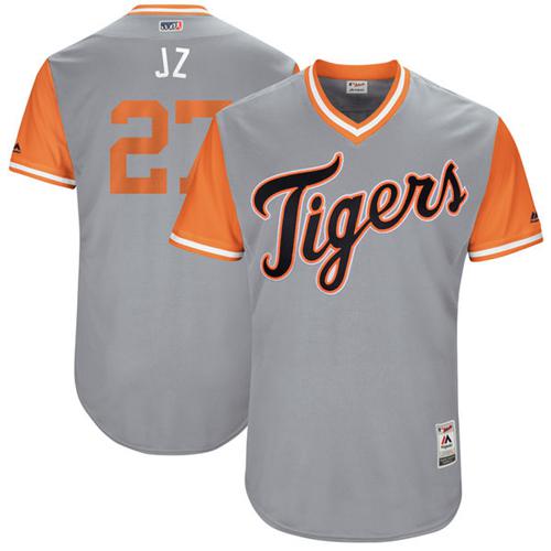 Tigers #27 Jordan Zimmermann Gray "J Z" Players Weekend Authentic Stitched MLB Jersey