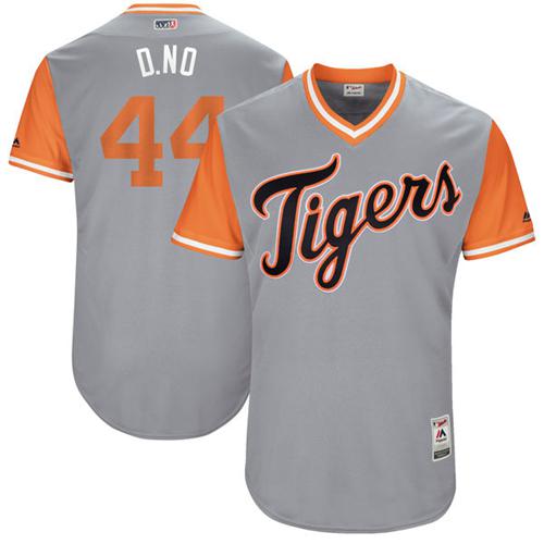 Tigers #44 Daniel Norris Gray "D. No" Players Weekend Authentic Stitched MLB Jersey