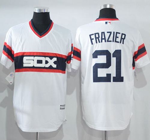 White Sox #21 Todd Frazier White New Cool Base Alternate Home Stitched MLB Jersey - Click Image to Close