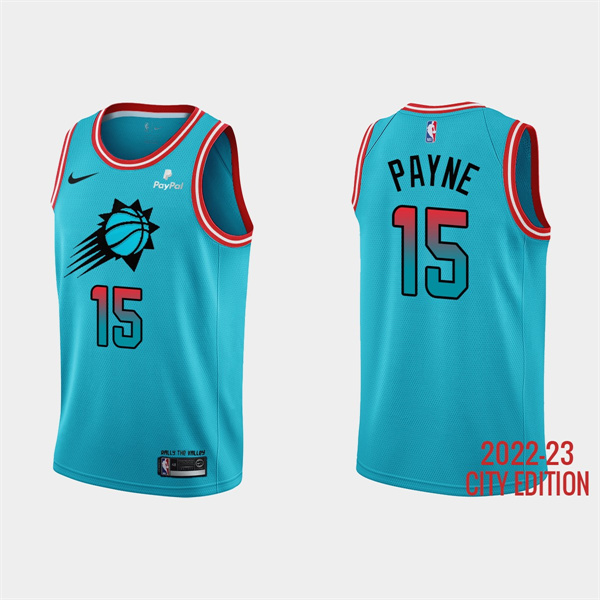 Phoenix Suns #15 Cameron Payne 2022-23 Blue City Edition Stitched Basketball Jersey
