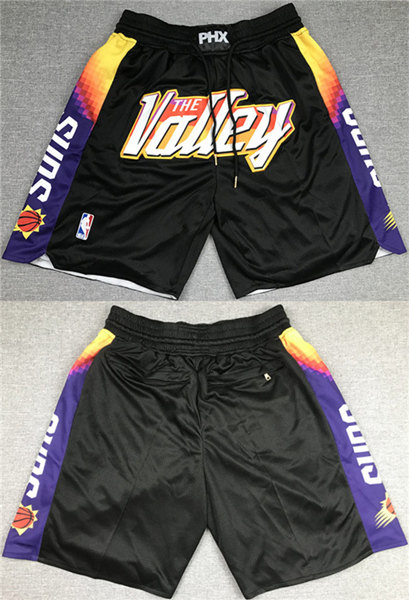 Phoenix Suns Black Shorts (Run Small) - Click Image to Close