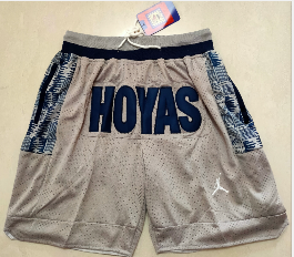 Georgetown Hoyas Gray College Just Don Shorts Swingman Shorts - Click Image to Close