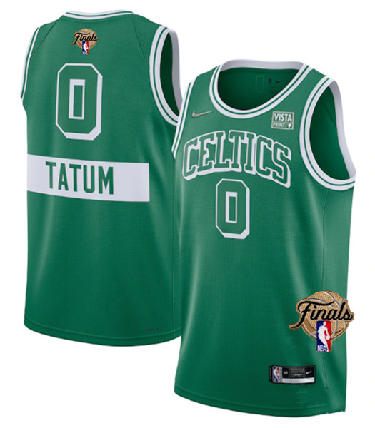 Boston Celtics #0 Jayson Tatum 2022 Green NBA Finals Stitched Jersey - Click Image to Close