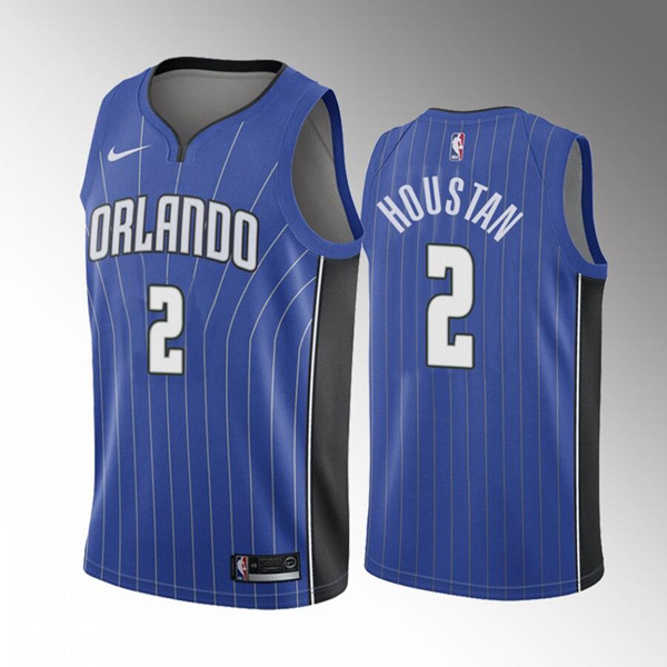 Orlando Magic #2 Caleb Houstan Blue 2022 Draft Basketball Stitched Jersey - Click Image to Close
