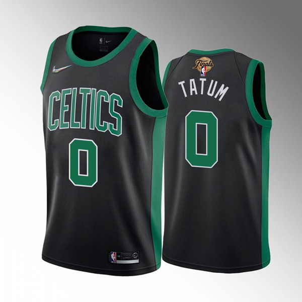 Boston Celtics #0 Jayson Tatum 2022 Black Finals Stitched Jersey - Click Image to Close