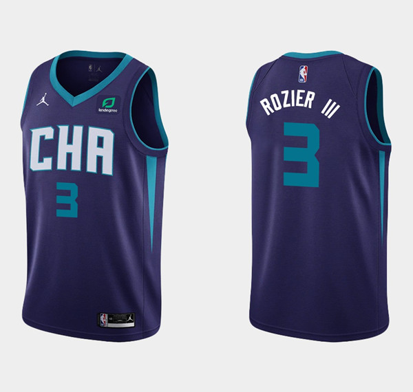 Charlotte Hornets #3 Terry Rozier III NBA Stitched Jersey - Click Image to Close