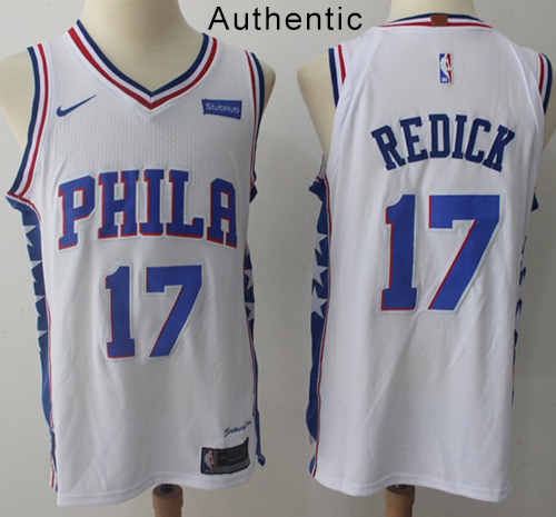 Nike 76ers #17 JJ Redick White NBA Authentic Association Edition Jersey