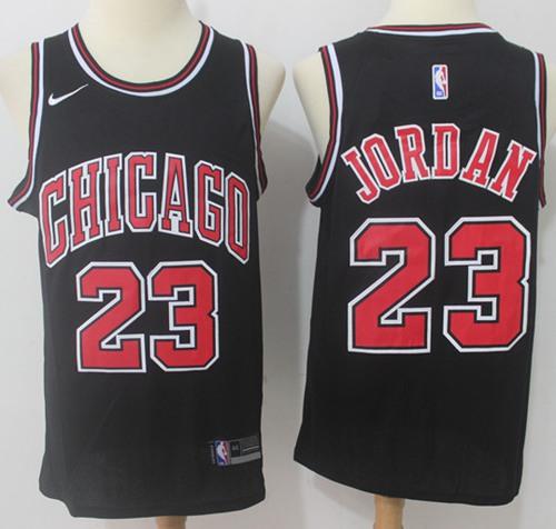 Nike Bulls #23 Michael Jordan Black NBA Swingman Statement Edition Jersey