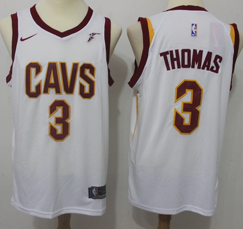Nike Cavaliers #3 Isaiah Thomas White NBA Swingman Association Edition Jersey