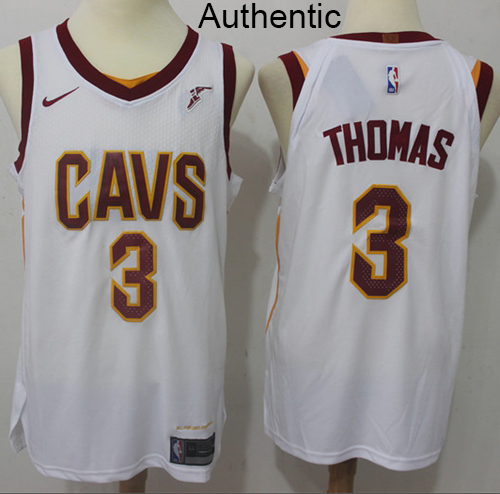 Nike Cavaliers #3 Isaiah Thomas White NBA Authentic Association Edition Jersey - Click Image to Close