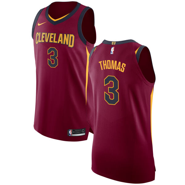 Nike Cavaliers #3 Isaiah Thomas Red NBA Authentic Icon Edition Jersey