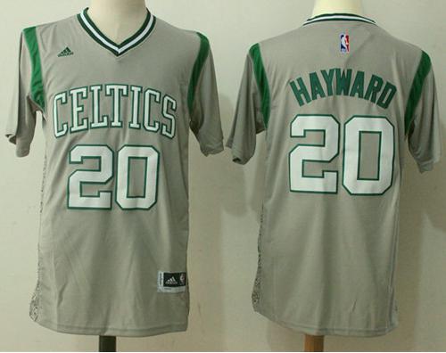 Celtics #20 Gordon Hayward Gray Pride Stitched NBA Jersey