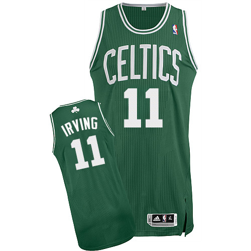 Celtics #11 Kyrie Irving Green Road Stitched NBA Jersey