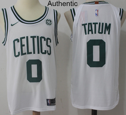 Nike Celtics #0 Jayson Tatum White NBA Authentic Association Edition Jersey