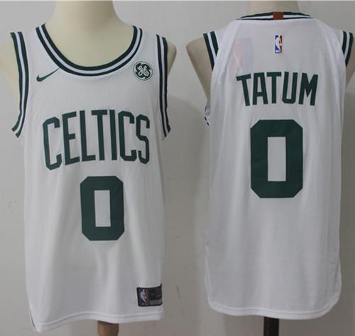 Nike Celtics #0 Jayson Tatum White NBA Swingman Association Edition Jersey