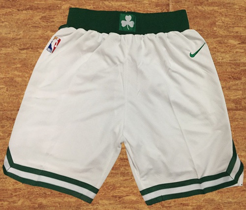 Boston Celtics Nike White Swingman Basketball Shorts