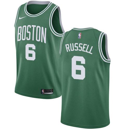 Nike Celtics #6 Bill Russell Green NBA Swingman Icon Edition Jersey