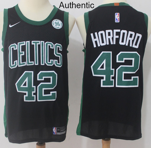 Nike Celtics #42 Al Horford Black NBA Authentic Statement Edition Jersey