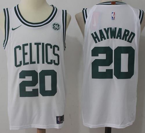 Nike Celtics #20 Gordon Hayward White NBA Swingman Association Edition Jersey