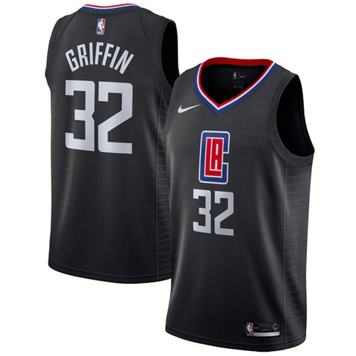 Nike Clippers #32 Blake Griffin Black NBA Swingman Statement Edition Jersey