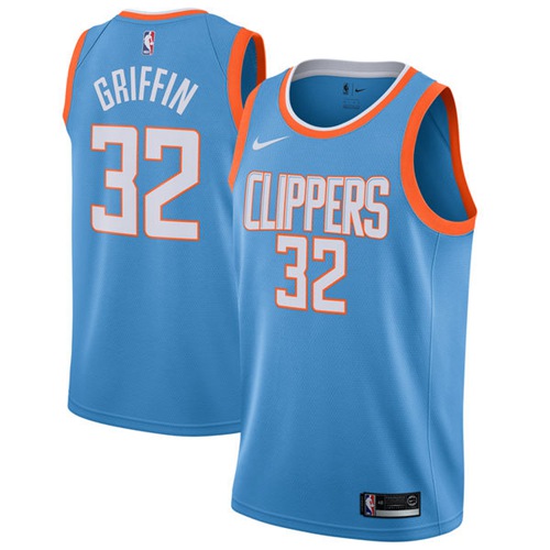 Nike Clippers #32 Blake Griffin Blue NBA Swingman City Edition Jersey