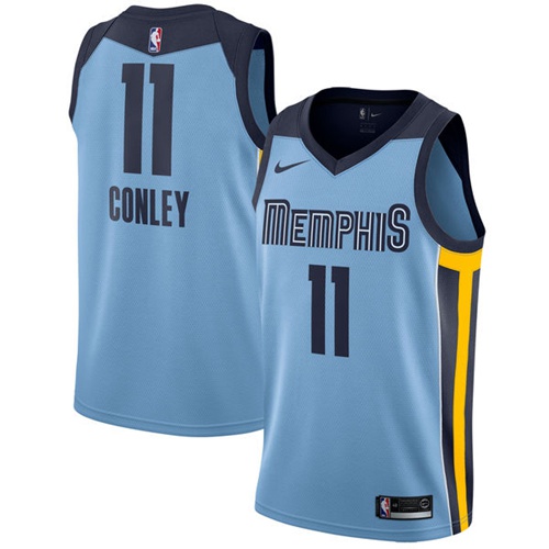 Nike Grizzlies #11 Mike Conley Light Blue NBA Swingman Statement Edition Jersey