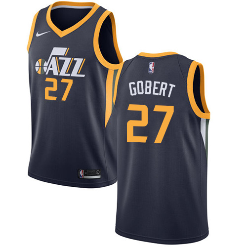 Nike Jazz #27 Rudy Gobert Navy NBA Swingman Icon Edition Jersey