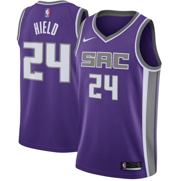 Nike Kings #24 Buddy Hield Purple NBA Swingman Icon Edition Jersey