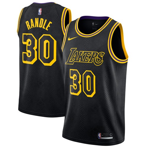 Nike Lakers #30 Julius Randle Black NBA Swingman City Edition Jersey