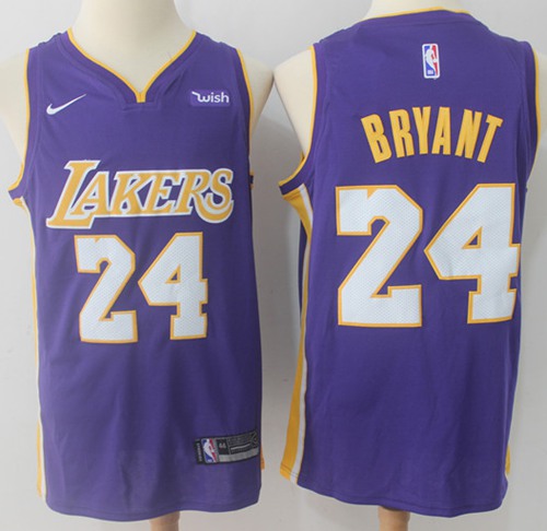 Nike Lakers #24 Kobe Bryant Purple NBA Swingman Statement Edition Jersey