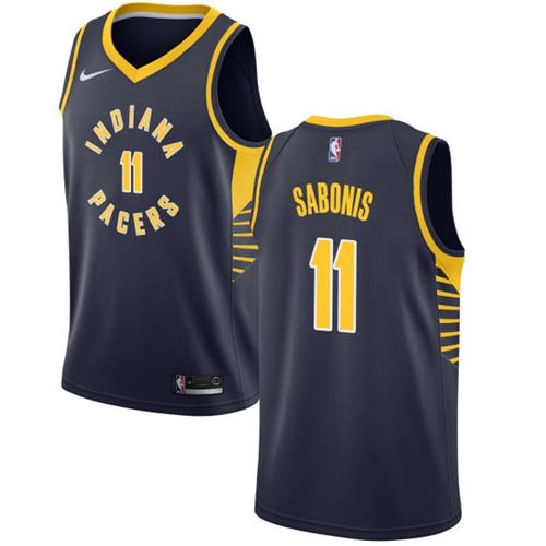 Nike Pacers #11 Domantas Sabonis Navy Blue NBA Swingman Icon Edition Jersey