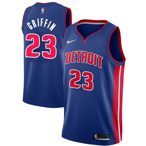 Nike Pistons #23 Blake Griffin Blue NBA Swingman Icon Edition Jersey - Click Image to Close