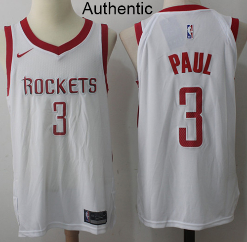 Nike Rockets #3 Chris Paul White NBA Authentic Association Edition Jersey