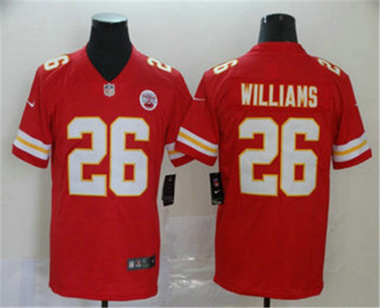 2020 Kansas City Chiefs #26 Damien Williams Red 2017 Vapor Untouchable Stitched NFL Limited Jersey - Click Image to Close