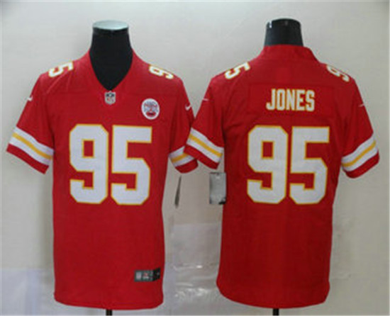 2020 Kansas City Chiefs #95 Chris Jones Red 2017 Vapor Untouchable Stitched NFL Limited Jersey