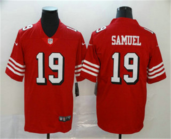 2020 San Francisco 49ers #19 Deebo Samuel Red New 2018 Color Rush Vapor Untouchable Limited Jersey