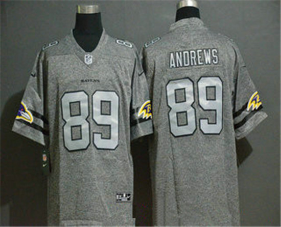2020 Baltimore Ravens #89 Mark Andrews 2019 Gray Gridiron Vapor Untouchable Stitched NFL Limited Jer - Click Image to Close