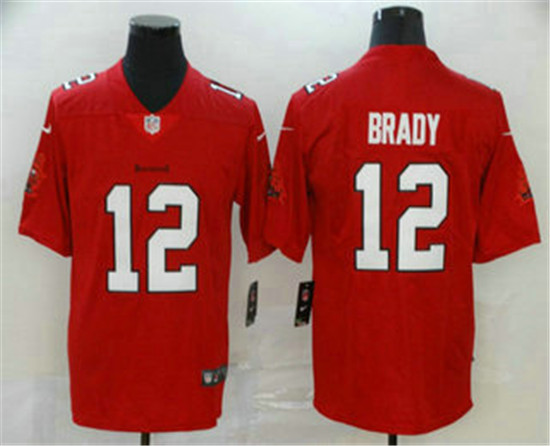2020 Tampa Bay Buccaneers #12 Tom Brady Red 2020 NEW Vapor Untouchable Stitched NFL Limited Jersey