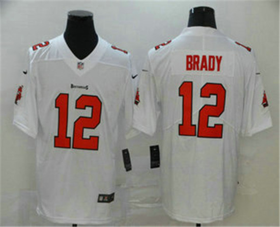 2020 Tampa Bay Buccaneers #12 Tom Brady White 2020 NEW Vapor Untouchable Stitched NFL Limited Jersey