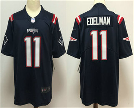 2020 New England Patriots #11 Julian Edelman Navy Blue 2020 Color Rush Stitched NFL Nike Limited Jer